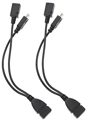 SHINEOFI 2pièces Adaptateur USB vers USB OTG pour Smartphone Et Tablette Câble De Données Pratique Et Compact Compatible avec Clavier Et Disque Dur Mobile