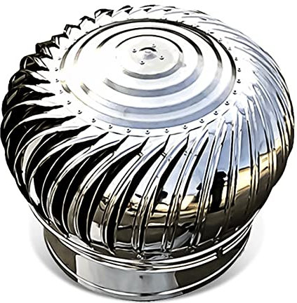 Sombrerete de Chimenea Giratorio, Tapa giratoria de Acero for Ventilador Anti-Corrientes, Ventilador de Techo(150mm)