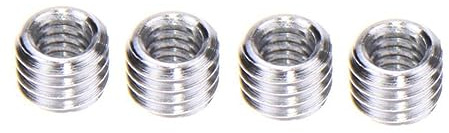 Sewroro 20 Stück Montageadapterschraube aus Aluminiumlegierung 1/4 Zoll 3/8 Zoll Kamera Schraubenadapter für Stativköpfe und Einbeinstative in Silber