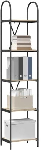 vidaXL Rectangular Book Shelving Unit Modern Freestanding Living Room Furniture