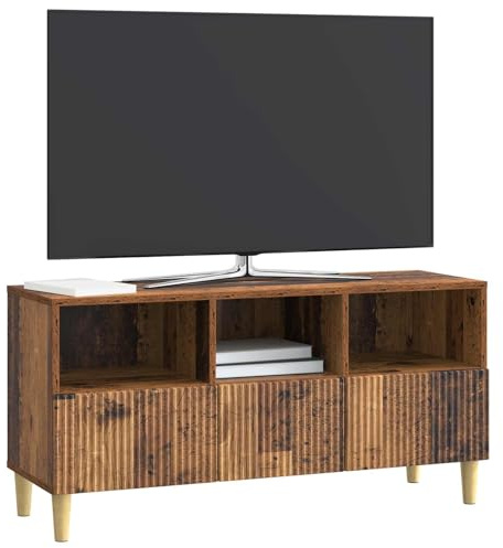 vidaXL TV-Schränk Altholz 102 x 34,5 x 50 cm Holzwerkstoff, Wohnzimmer, Vintage TV-Ständer, rechteckiges Möbelstück, moderner Lowboard, viel Stauraum, Deko für Entertainment