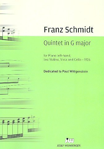 Quintett G-Dur : für 2 Violinen, Viola, Violoncello, Klavier (linke Hand) Partitur und Stimmen