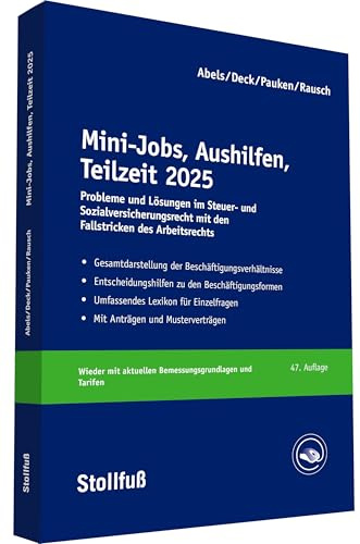 Mini-Jobs, Aushilfen, Teilzeit 2025 (Stollfuss-Ratgeber)