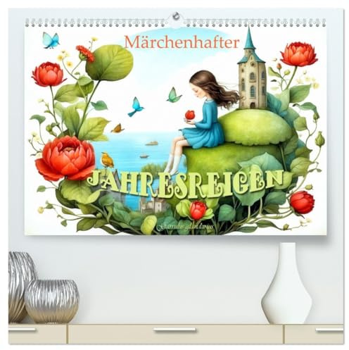 Märchenhafter Jahresreigen (hochwertiger Premium Wandkalender 2026 DIN A2 quer), Kunstdruck in Hochglanz: Stimmungsvolle Kinderbilder im Wandel der Jahreszeiten (CALVENDO Spass)