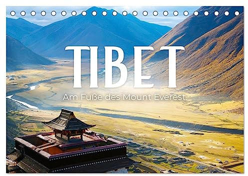 Tibet - Am Fuße des Mount Everest. (Tischkalender 2026 DIN A5 quer), CALVENDO Monatskalender: Unglaubliche Landschaften am Fuße des Mount Everest. (CALVENDO Natur)