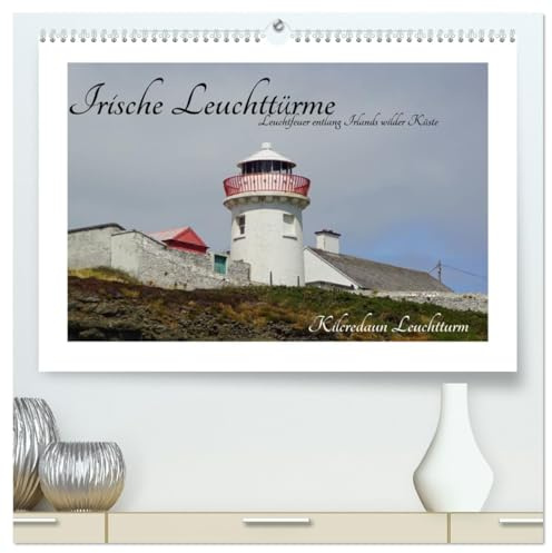 Irische Leuchttürme - Leuchtfeuer entlang Irlands wilder Küste (hochwertiger Premium Wandkalender 2026 DIN A2 quer), Kunstdruck in Hochglanz: ... der grünen Insel Irland. (CALVENDO Orte)