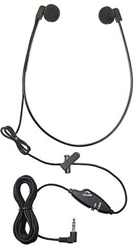 Executive Communication Systems Auriculares con Transcripción ECS WordHear-O de 3,5 mm con Diseño Debajo del Mentón