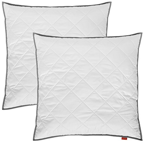liebling 194585 2er Set Kopfkissen | Steppkissen | atmungsaktives Top Cool Gewebe | Höhenverstellbar | Mikrofaser | Made in EU | Ökotex 100 | Waschbar 60 Grad | 80 x 80 cm, weiß
