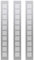 Saim Metal Air Vent Grille for Wardrobe Shoes Cabinet Sink Kitchen Stove Cabinet Showcase Computer Cabinet Bathroom Door Aluminum Alloy Small Rectangle Ventilation 50mmx400mm 3Pcs