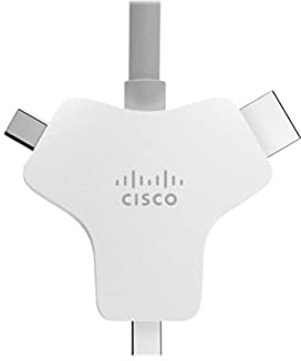 Cisco Multi-Connector Presentation Cable for Webex Room Kit Mini, HDMI (m) To HDMI, Mini DisplayPort, USB-C (m), 9m