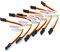 marfitec 6 Stück JR Uni Servokabel Buchse/Buchse 10 cm Lange (Female/Female)