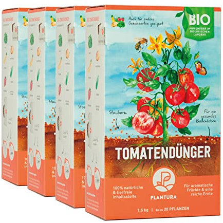 Plantura Bio-Tomatendünger, 3 Monate Langzeitwirkung, auch für Kartoffel, Zucchini & Co, 6 kg