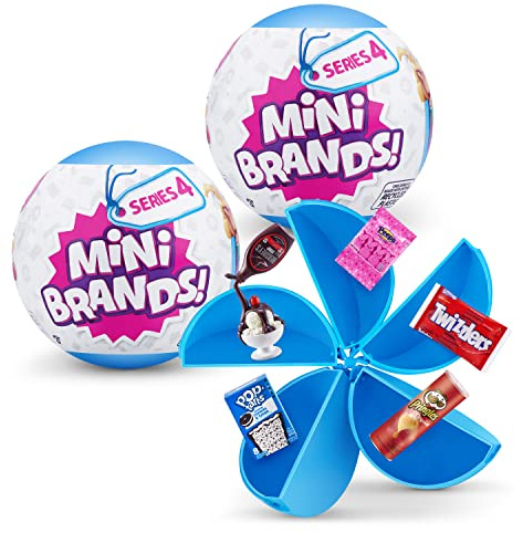 5 Surprise Mini Brands Serie 4 von ZURU Amazon Exclusive Mystery Real Miniatur-Sammelspielzeugkapsel für Kinder, Jugendliche und Erwachsene (2 Stück)