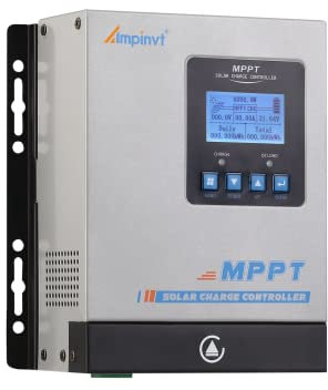 Regolatore di carica del pannello solare 40A MPPT, regolatore della batteria solare 12v 24v 36v 48v ingresso fotovoltaico automatico max 150v, adatto per batteria al litio allagata AGM gel sigillato..