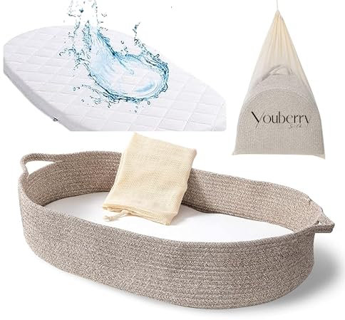 Matelas à langer – Nid de bébé portable et panier, unité à langer avec couvertures, couffin