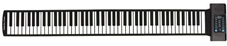 Roll-Up-Piano mit 88 Tasten, Tragbares Elektrisches Roll-Up-Piano mit, MIDI-Funktion mit Digitaler LED-Röhrenanzeige für Anfänger