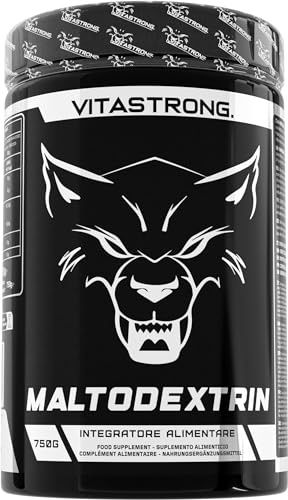Vitastrong Maltodextrin Pulver 750g Hochlöslich für Sportler Vegan | Reines Kohlenhydratpulver für Sportler, für Energie und Regeneration, glutenfrei, ohne GVO, Premium Qualität, Hochlöslich