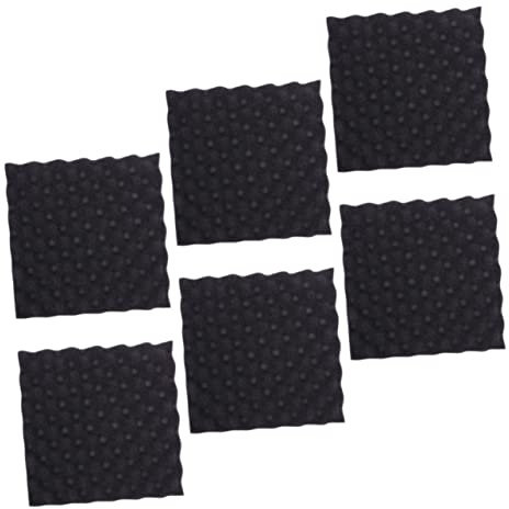 Baluue 6pcs Egg Crate Foam Sheets Thick Foam Boards for Packing High Density Sound Proof Padding