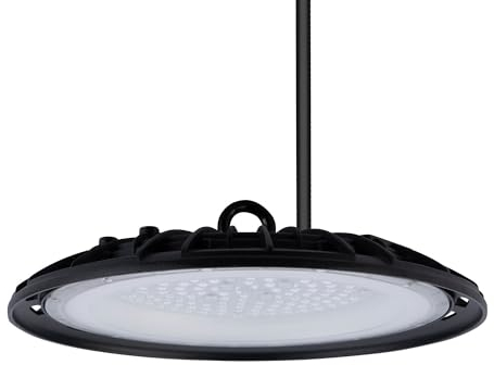 Ledvion Energieeffizienter LED High Bay Sensor, 100W, 110lm/W, 22.000 Lumen, 4000K, IP65, Dimmbar, 2 Jahre Garantie, Professionelle UFO-Lampe, IP65 Zertifizierung