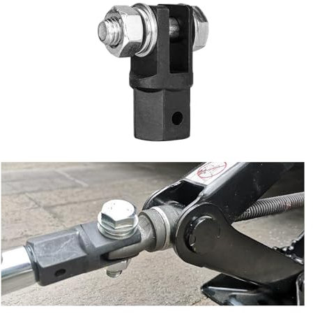 Sylvil Scissor Jack Adapter, Scissor Jack Drill Adapter for 1/2 Inch Drive Impact Wrench or 13/16 Inch Lug Wrench, Universal Sturdy Power Jack Connector for Automotive RV Trailer