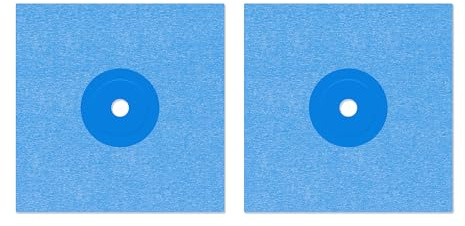 Isolbau Wandmanschette P3 Blau - 2 Stück 120 mm Dichtband - Wasserdichte Manschette für Sanitär, Dusche, Bad, Fliesen, Abdichtung Dichtmanschette für Innen- & Außenbereich