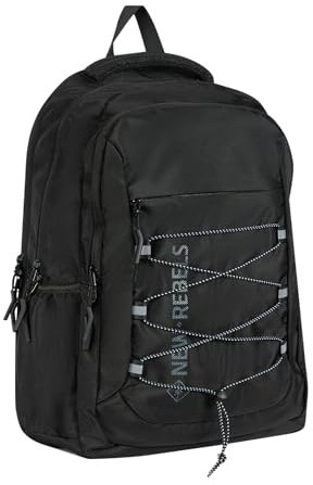 New Rebels Vince Leander Schwarz 27L Rucksack Wasserabweisend Laptop 14
