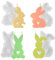 CHRI 4 STK Silikonformen Gießformen, Silikonformen Ostern, Kaninchen Silikonformen Ostern Hasenform für Ostern