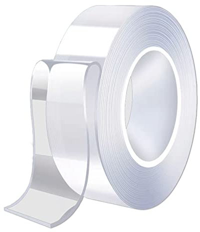 HEEYoo Nano Tape Double Sided Tape Heavy Duty Waterproof Removable Non-Marking Carpet Tape 1 Roll * 9.84Ft
