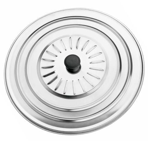 Tapa cristal o acero para sarten de todas las medidas, tapa de olla, tapa de sartén,tapa redonda. (Tapa acero, 32cm)
