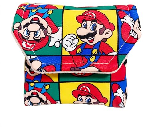 Bunte GBASP Aufbewahrungstasche, weiche Tragetasche, Schutztasche, für Gameboy Advance GBA SP, Handheld-Spielkonsole, neu für Mario Edition, wasserdicht, stoßfest, tragbare Tragetasche, Reisetasche