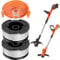 Bobine Fil Coupe Bordure Compatible avec Black et Decker,Bobine Fil Nylon Pièces de Rechange Coupe Bordure Black,Couvercle de Bobine,Ligne de Bobines de Rechange pour Coupe-Bordures