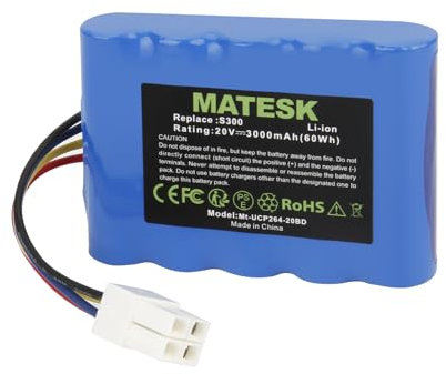 20V 3000mAh 50032774 WA3230 WA3231 Batterie pour Landroid S300, S 390m2, S Basic, S300i, S450i, S500i, S700i, WR100SI, WR101SI, WR102SI, WR103SI, WR104SI, WR105SI, WR105SI.1, WR106SI, WR115MI