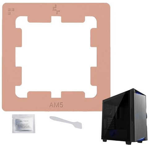 AM5 CPU Guard: almohadilla térmica para CPU de uso generalizado | Protector de CPU de pasta de enfriamiento con almohadilla térmica de metal | Accesorios para CPU Protector de CPU para computadoras po
