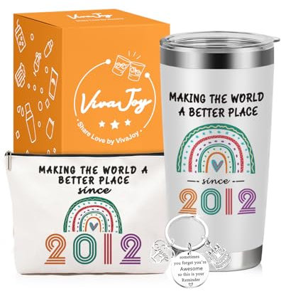 VivaJoy 13th Birthday Gifts for Girls - Sweet 13th Rainbow Mugs, Personalised 13 Year Old Girl Present for Best Friend, Sister, Daughter