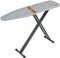 APEXCHASER Ironing Board with Silicon Iron Rest, Heavy-Duty Legs and Heat Resistant Cover, 13x53 inch, Black