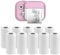 12 Rolls Kids Instant Camera Photo Papers, HD Coreless Thermal Print Paper, Thermal Printer Paper White, Camera Photo Paper Rolls with Most Kids Camera Instant Print