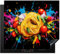 KitchenYeah© Protection Plaque Induction 60x52 cm Protege Deco Cuisine Cache Protège De Cuisson Accessoires Spaghetti - Graffiti - Peinture - Coloré - Nourriture - Modern