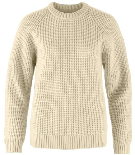 Fjällräven Damen Övik Waffle Knit W Sweatshirt, Light Beige, XXS