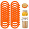 20 Pcs Silicone Jar Seals Gaskets Replacement,Rubber Gasket for Sealing Cans,Jar Seals Replacement for Kilner,Replacement Silicone Gasket for Mason Jar