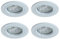 firstchoicelighting Set of 4 White GU10 Recessed Downlights, Fixed IP20 Ceiling Spots, LED and Dimmer Compatible