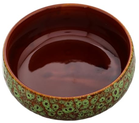 ifundom Maceta Cerámica Hidropónica Grande sin Drenaje para Plantas Acuáticas Cuenco de Porcelana Esmaltado Único para Narcisos y Lirios de Agua Decoración Interior Jardín