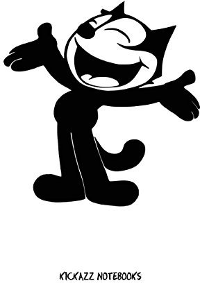 Felix the cat: Notebook with lines