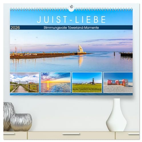 JUIST-LIEBE (hochwertiger Premium Wandkalender 2026 DIN A2 quer), Kunstdruck in Hochglanz: Stimmungsvolle Töwerland-Momente (CALVENDO Natur)
