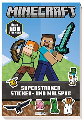 Minecraft: Superstarker Sticker- und Malspaß: über 600 Sticker!