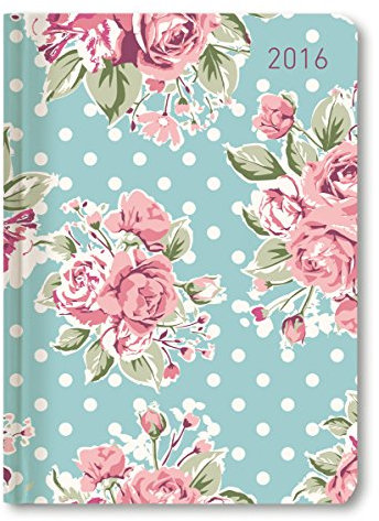 Ladytimer Roses 2016 - A6 - 1 Woche 2 Seiten: Taschenkalender, 1 Woche 2 Seiten
