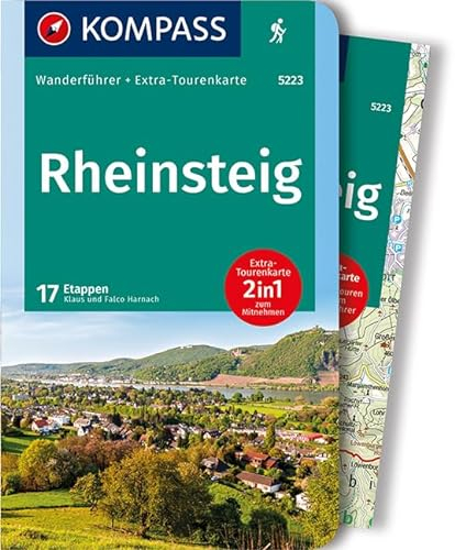 KOMPASS Wanderführer Rheinsteig: Wanderführer mit Extra-Tourenkarte 1:50.000, 17 Etappen, GPX-Daten zum Download