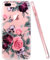 JIAXIUFEN Pink Purple Rose TPU Gel Silicone Protettivo Skin Custodia Protettiva Shell Case Cover Compatibile con iPhone 6 6S