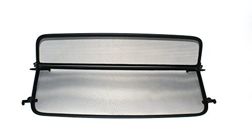 GermanTuningParts Windschott für Ford Mustang 6 (ab 2014) - Klappbar - mit Schnellverschluss - Schwarz | Windabweiser | Windblocker | Wind deflector