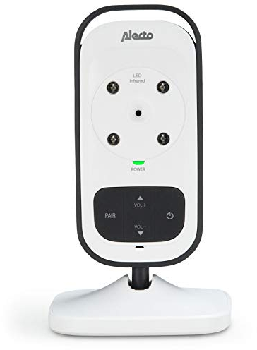 Alecto DVM-75C zusätzliche Kamera für Alecto DVM-73 Indoor Babyphone mit Kamera und 6 cm Farbdisplay - 100% Störungsfrei mit Reichweite bis zu 300 Meter - Weiß