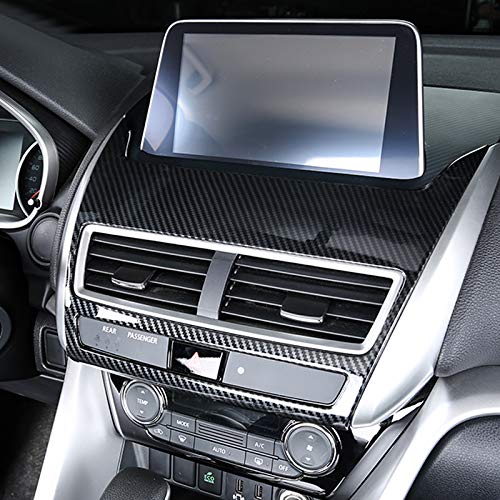 HIGH FLYING für Eclipse Cross 2018-2021 Kohlefaserfarbe Interieur Mittelkonsole Dekor 1 Stück ABS Kunststoff (Nicht für PHEV)